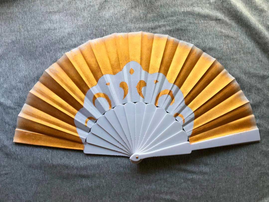 Abanico pintado a mano Evna Events